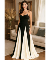 Vestido de Festa Longo Bicolor Casamento Formatura | Leah